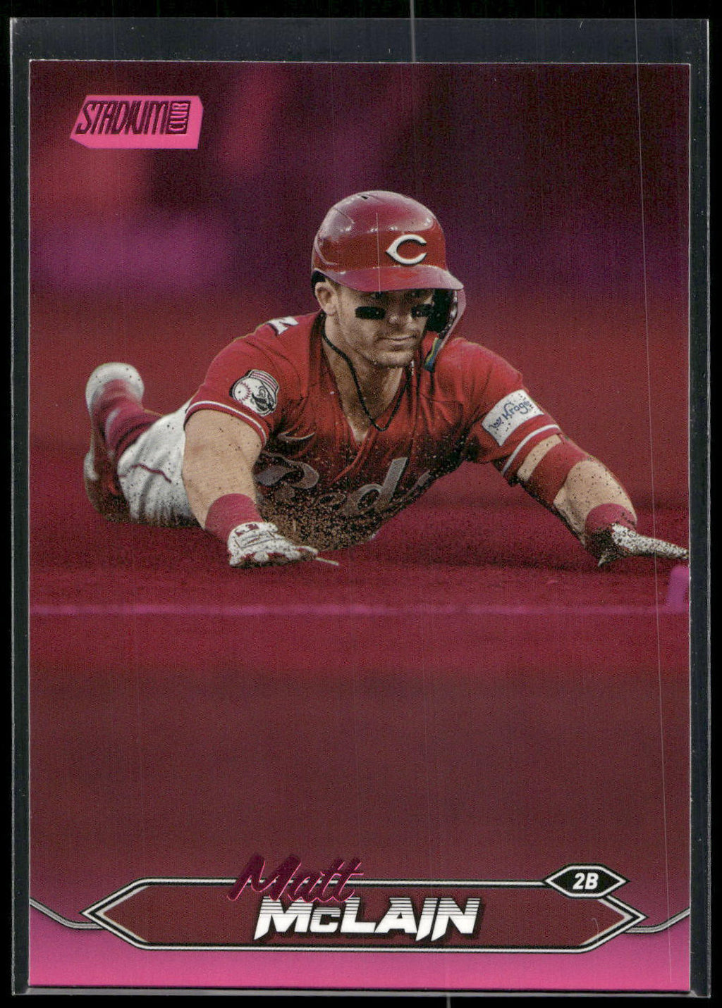 2024 Stadium Club #37 Matt McLain Pink Foil