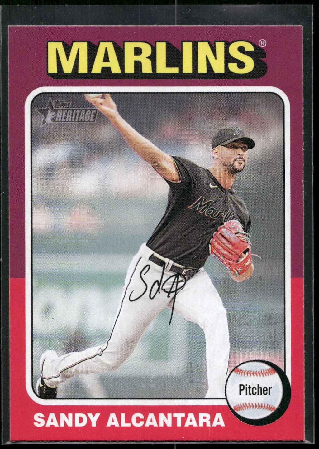2024 Topps Heritage #484 Sandy Alcantara