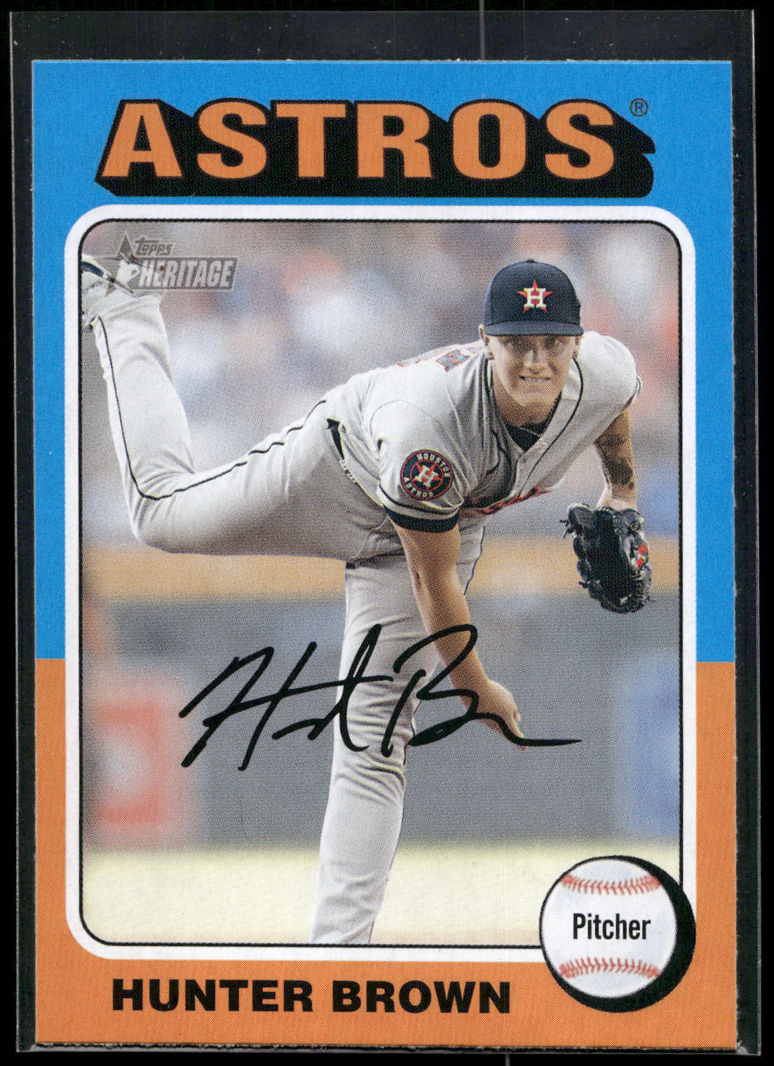 2024 Topps Heritage #156 Hunter Brown