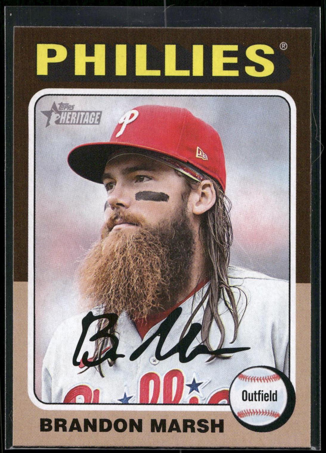 2024 Topps Heritage #414 Brandon Marsh