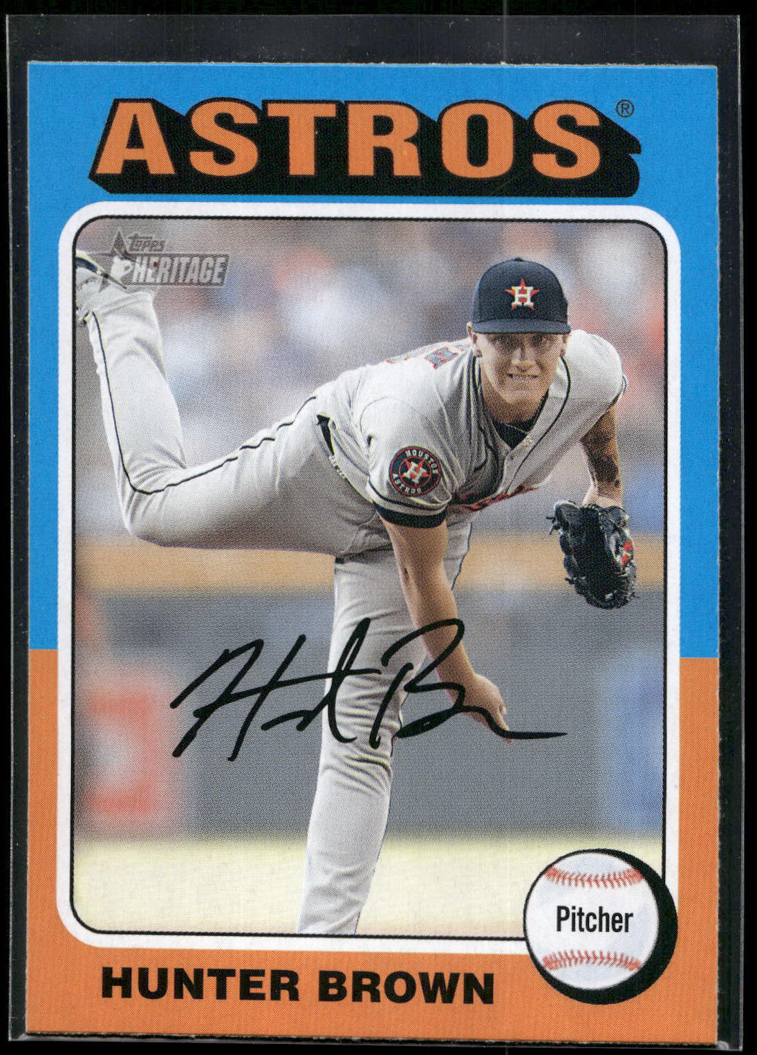 2024 Topps Heritage #156 Hunter Brown
