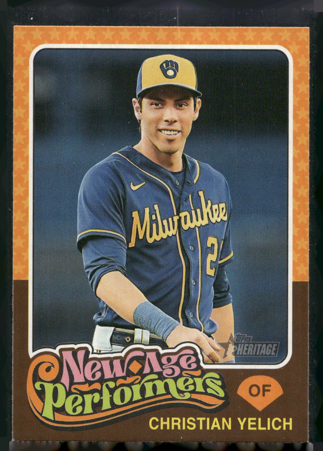 2024 Topps Heritage #NAP-17 Christian Yelich New Age Performers