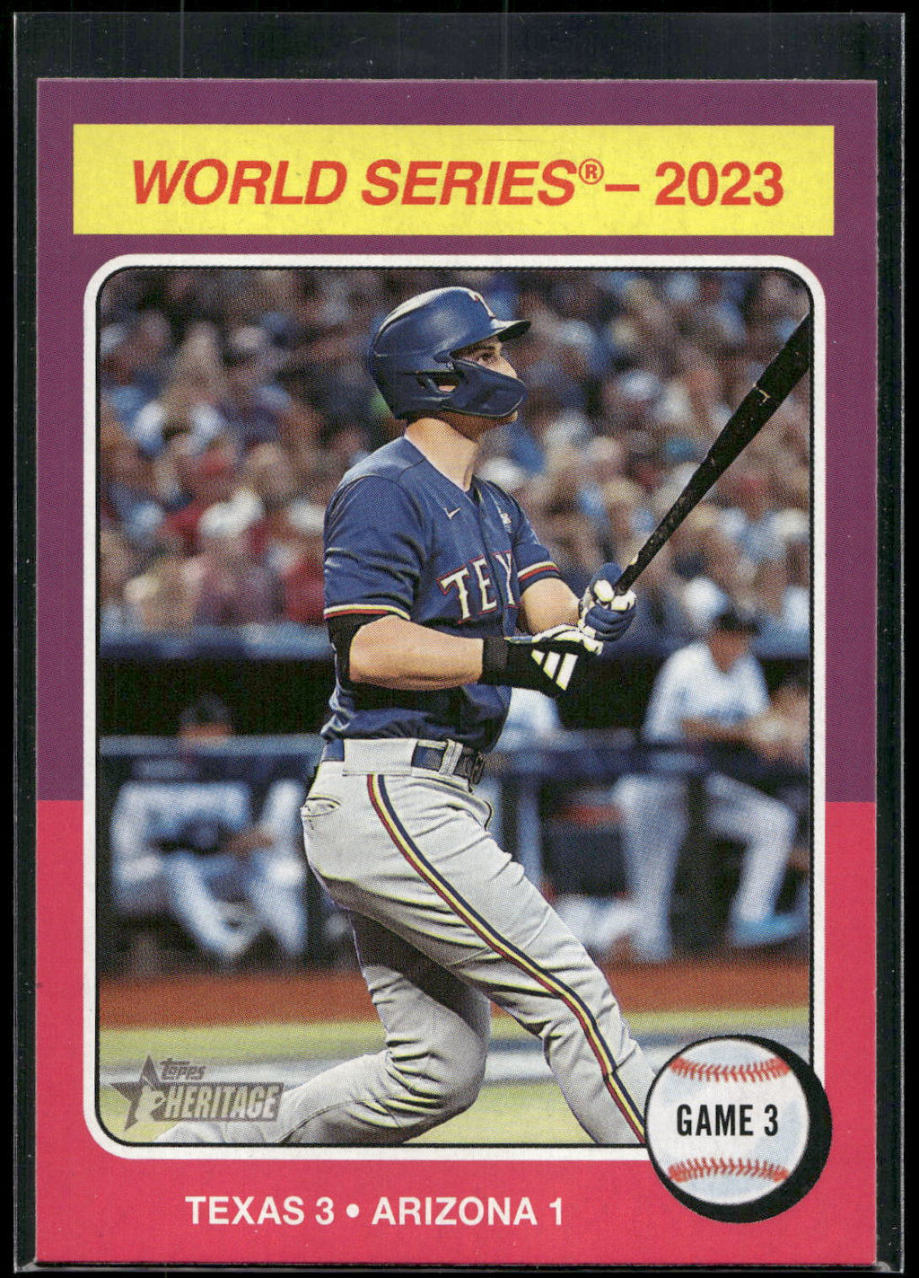 2024 Topps Heritage #463 World Series 2023: Game 3