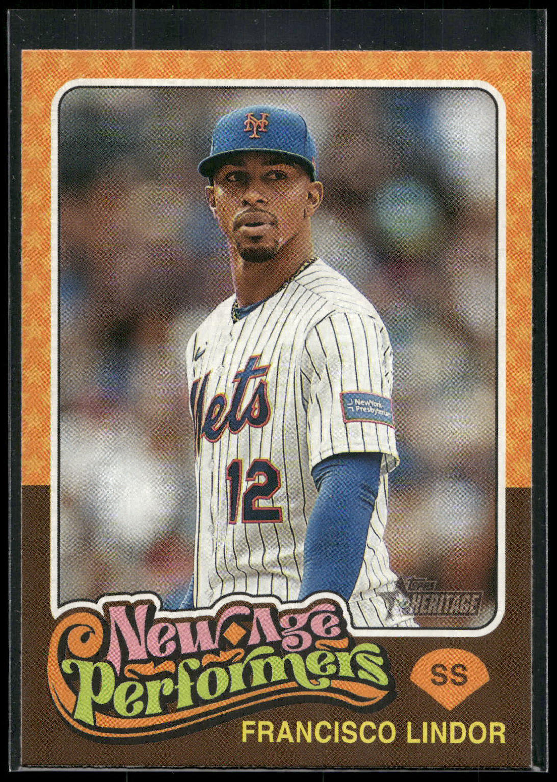 2024 Topps Heritage #NAP-11 Francisco Lindor New Age Performers