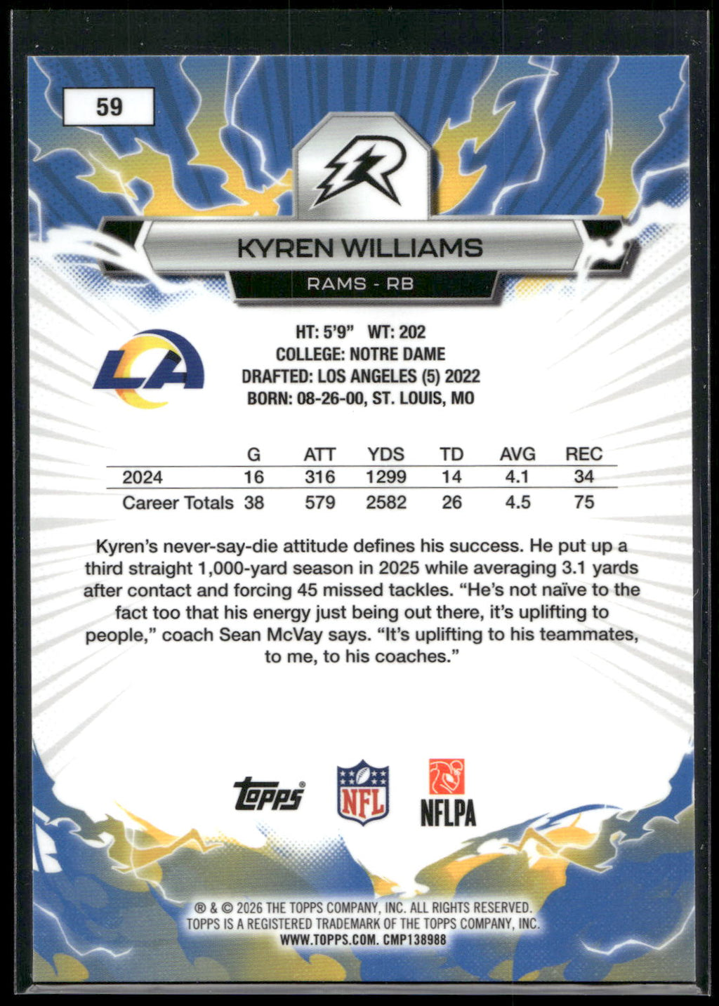 2025 Topps Resurgence #59 Kyren Williams