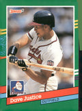 1991 Donruss #548b Dave Justice