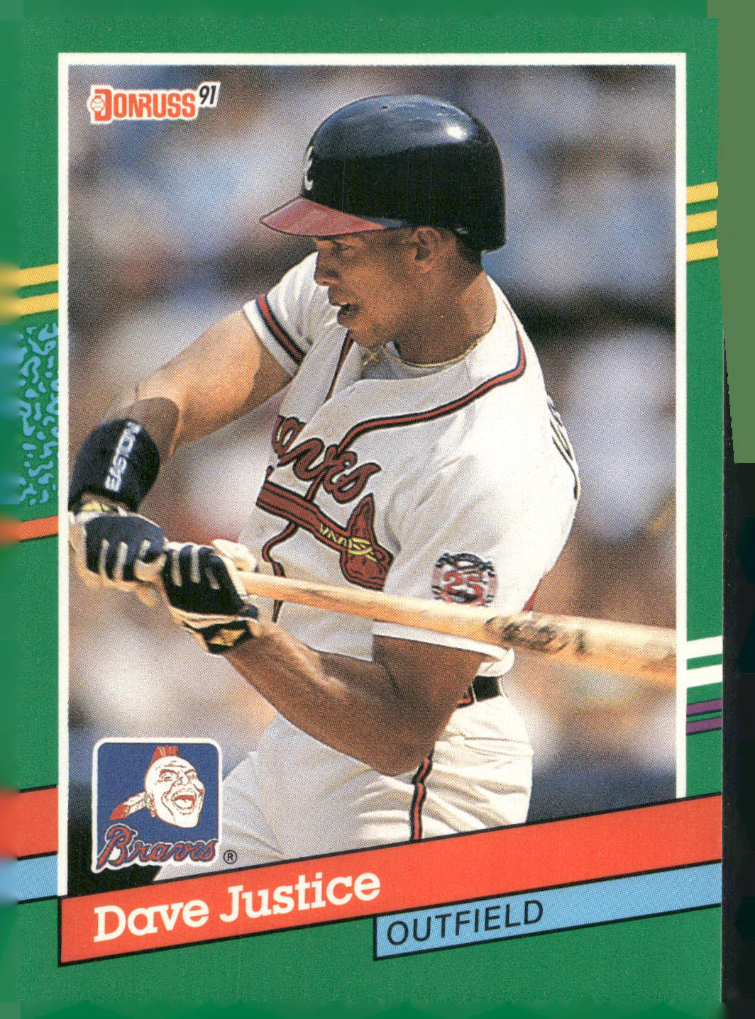 1991 Donruss #548b Dave Justice