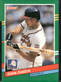 1991 Donruss #548b Dave Justice
