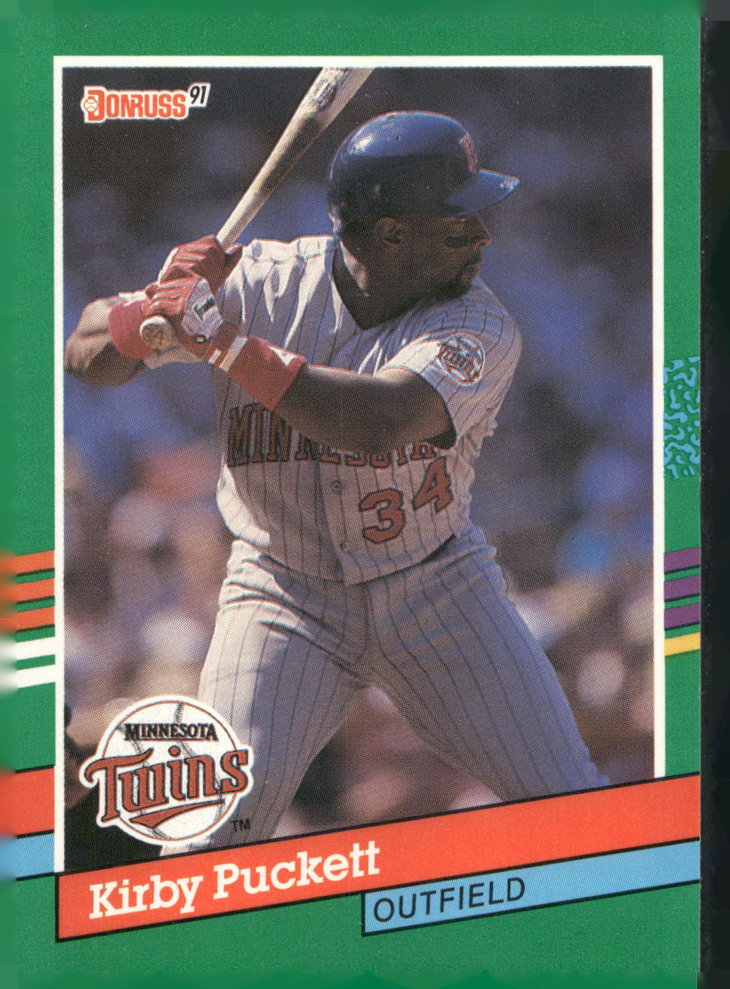 1991 Donruss #490 Kirby Puckett