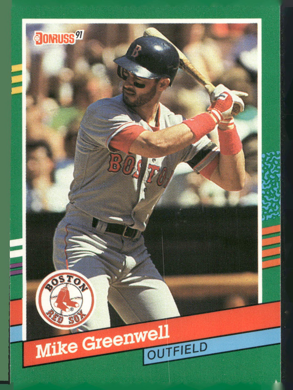 1991 Donruss #553 Mike Greenwell