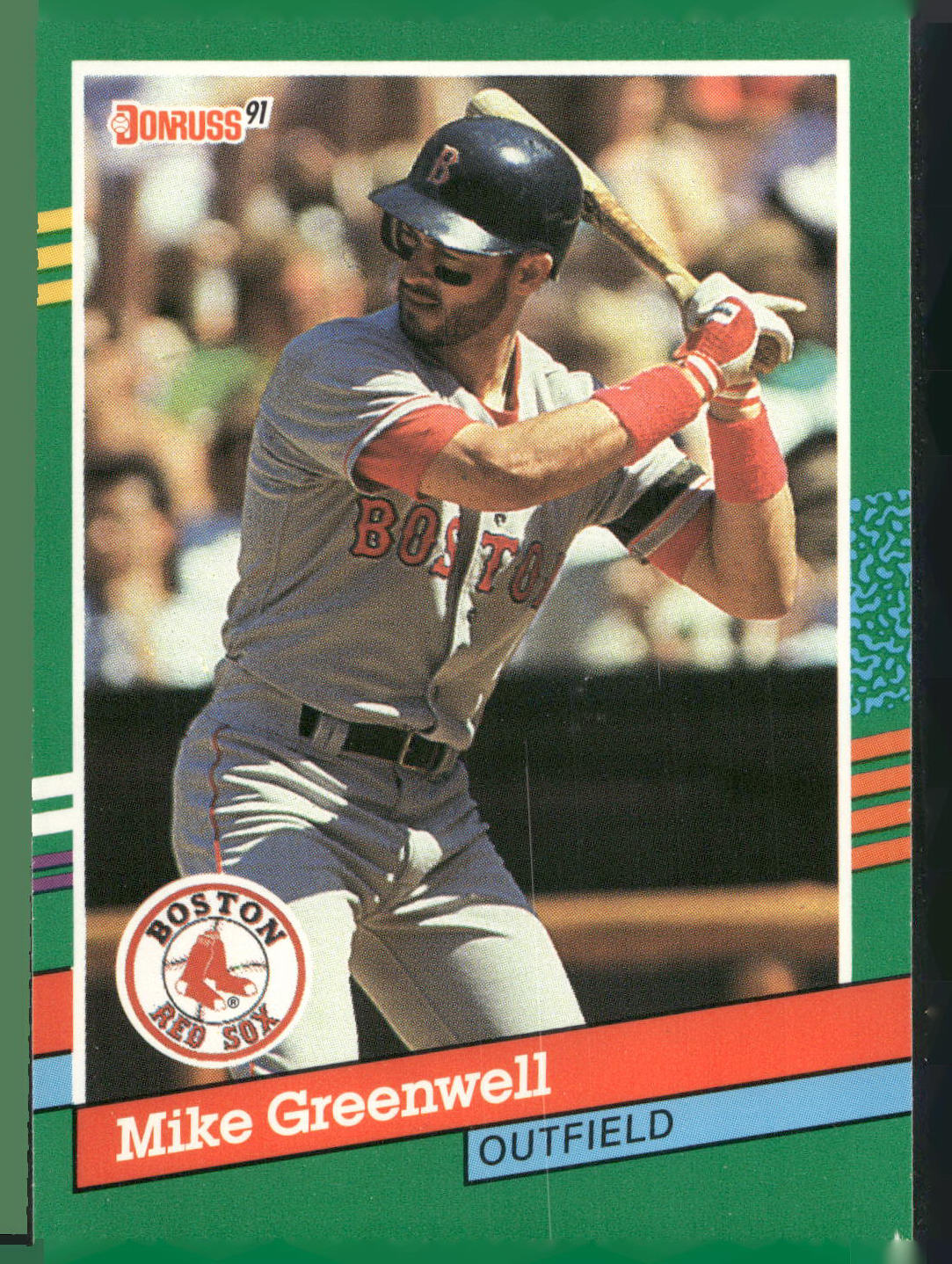 1991 Donruss #553 Mike Greenwell