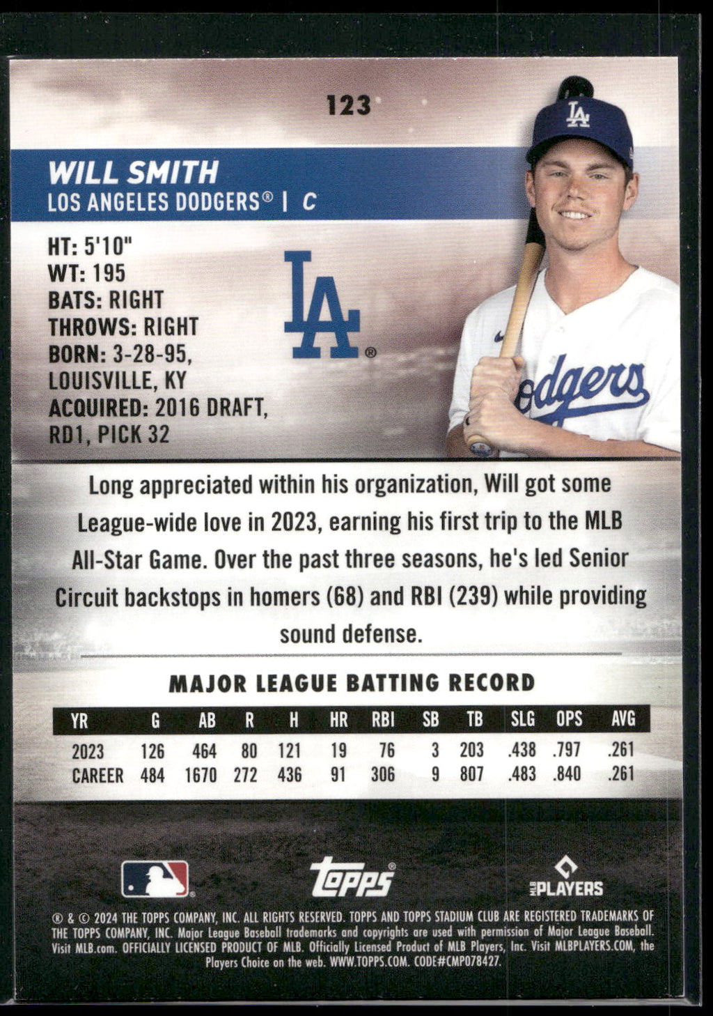 2024 Stadium Club #123 Will Smith