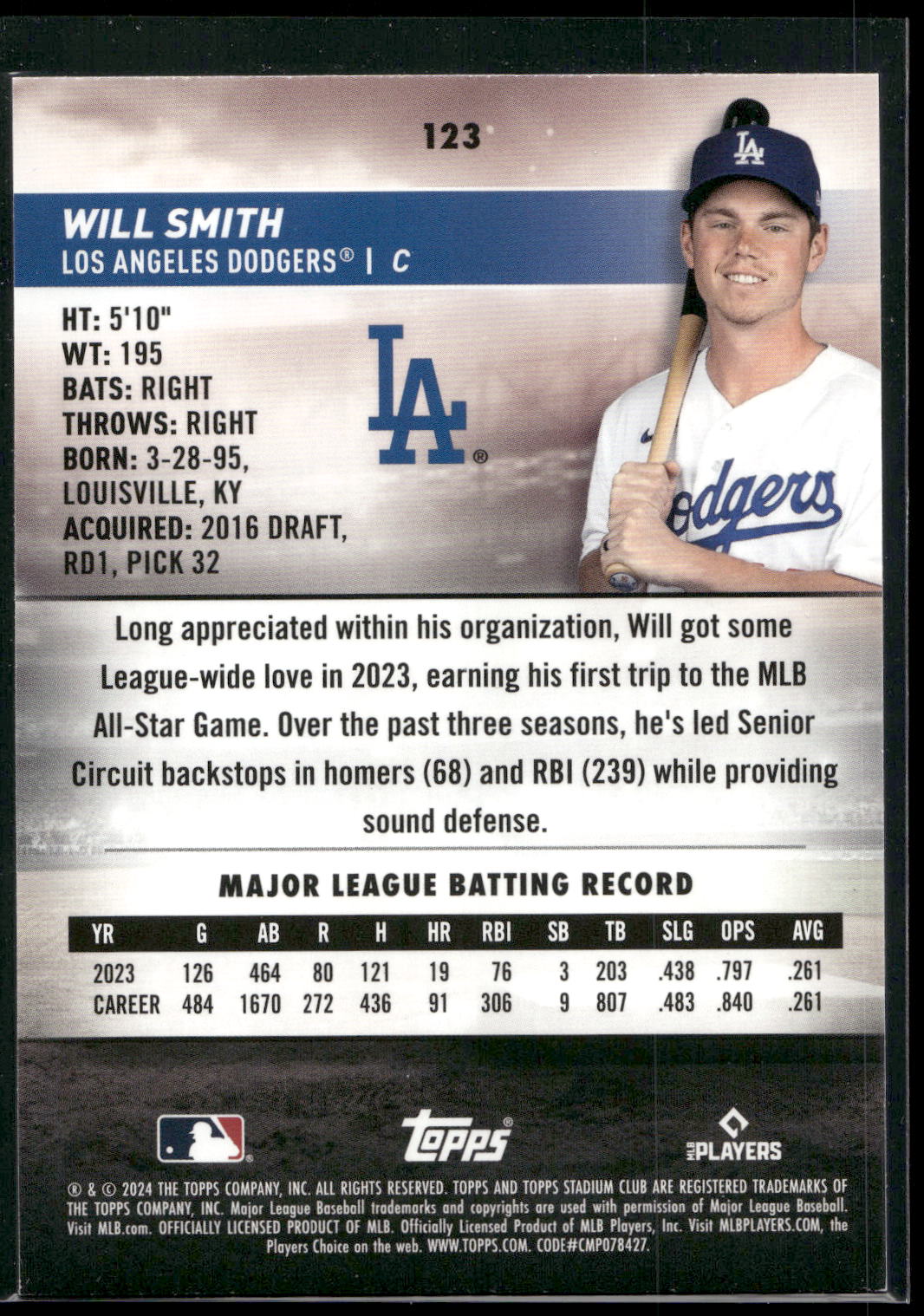 2024 Stadium Club #123 Will Smith