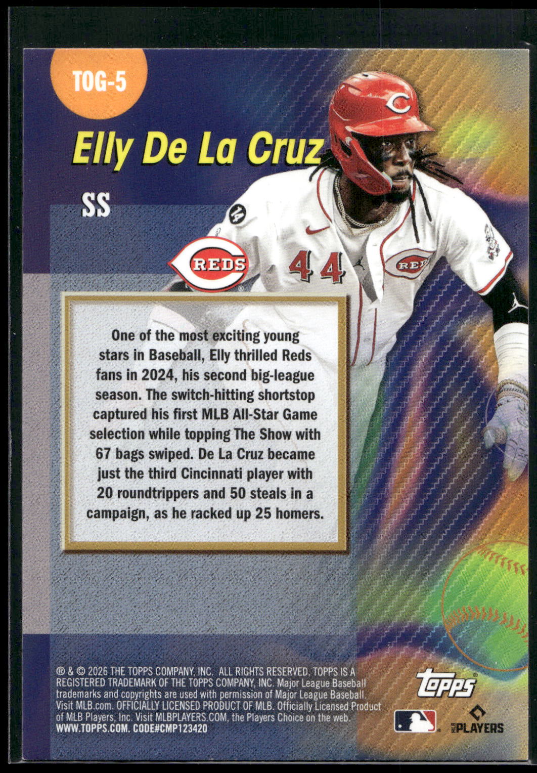 2026 Topps #TOG-5 Elly De La Cruz Titans of the Game