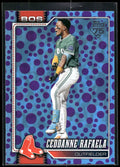 2026 Topps #101 Ceddanne Rafaela Holiday Polka Dots Purple/Blue