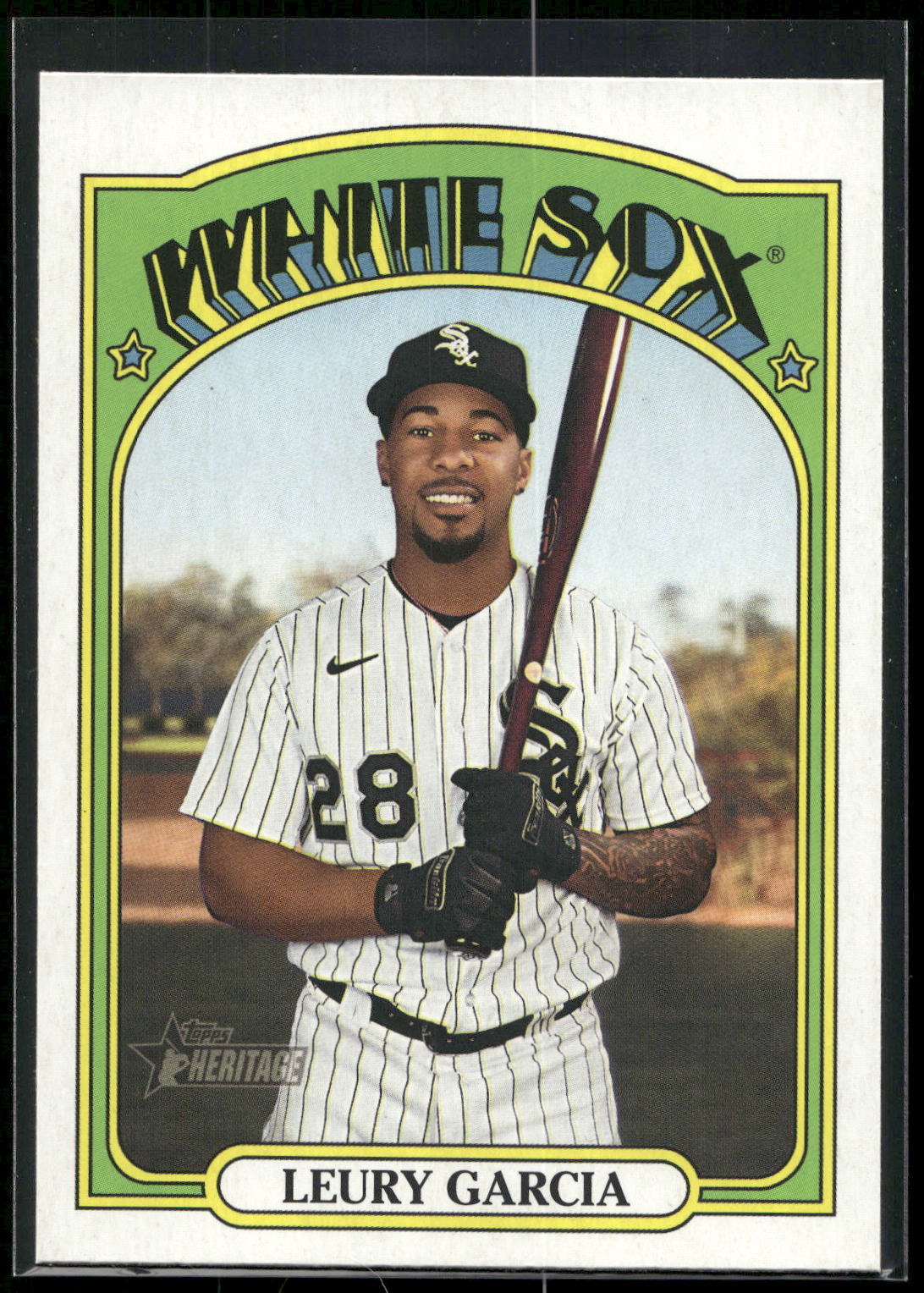 2021 Topps Heritage #654 Leury Garcia