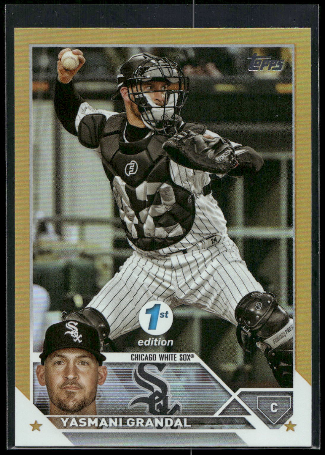 2023 Topps 1st Edition #268 Yasmani Grandal Gold Foil