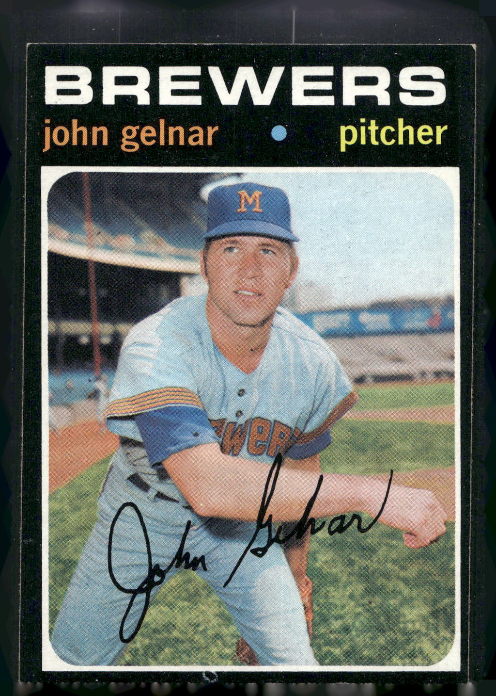 1971 Topps #604 John Gelnar