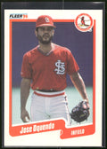 1990 Fleer #255 Jose Oquendo