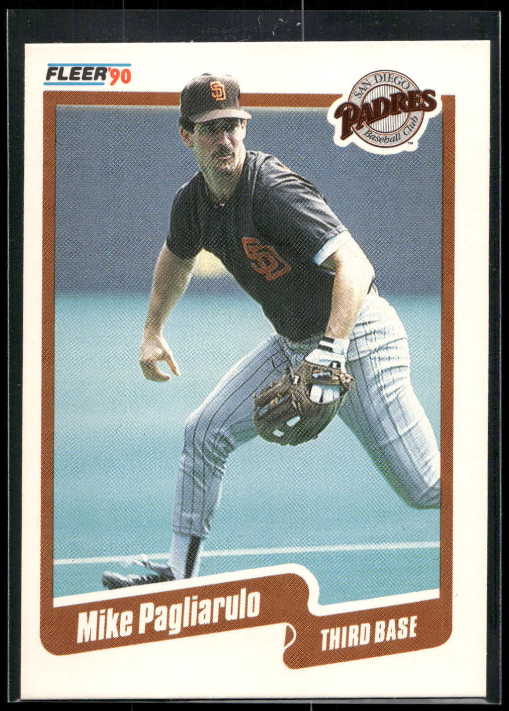 1990 Fleer #163 Mike Pagliarulo