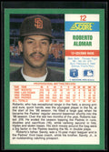 1990 Score #12 Roberto Alomar