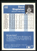 1984 Fleer #410 Dave Stapleton