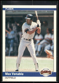 1984 Fleer #385 Max Venable