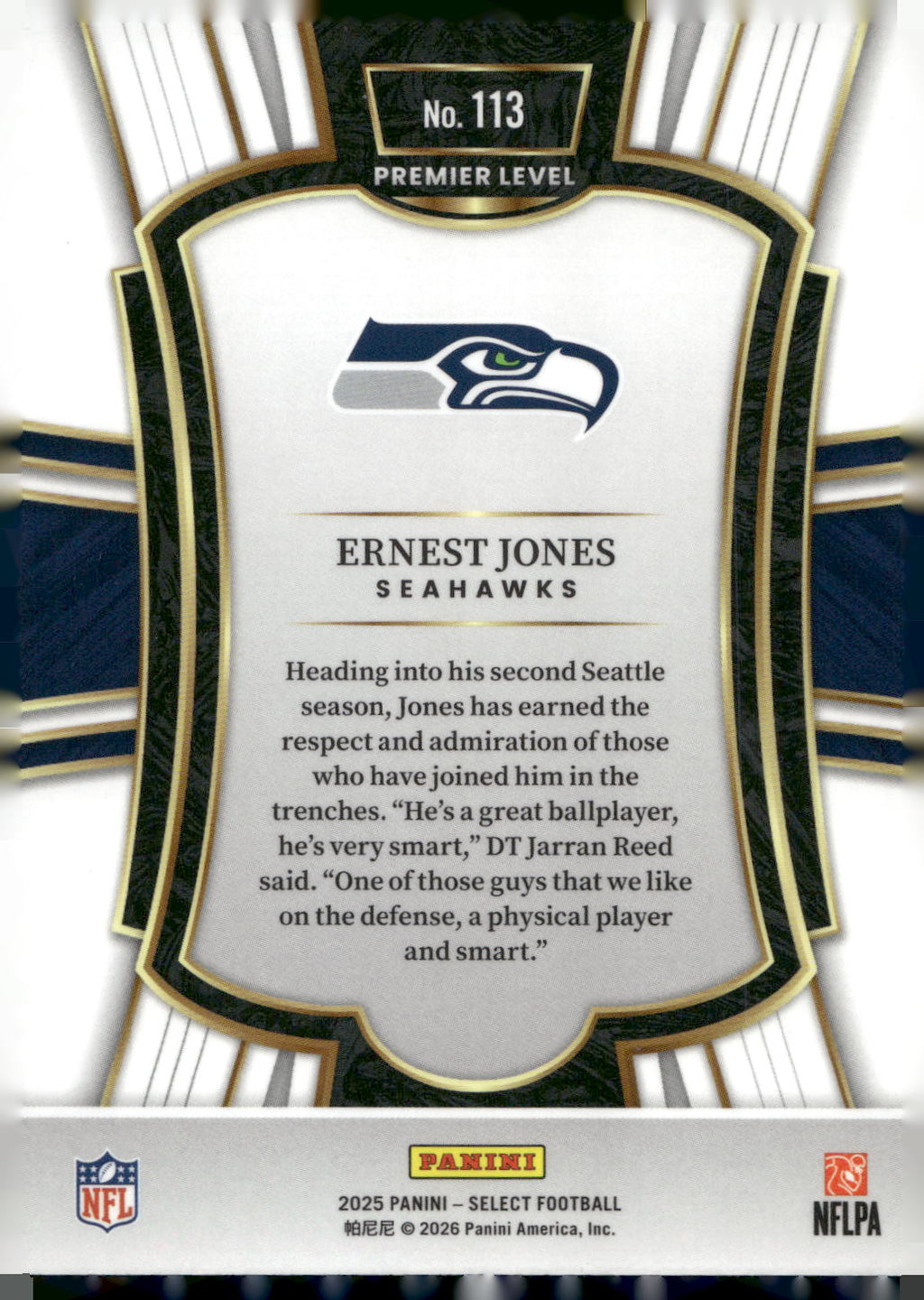 2025 Panini Select #113 Ernest Jones