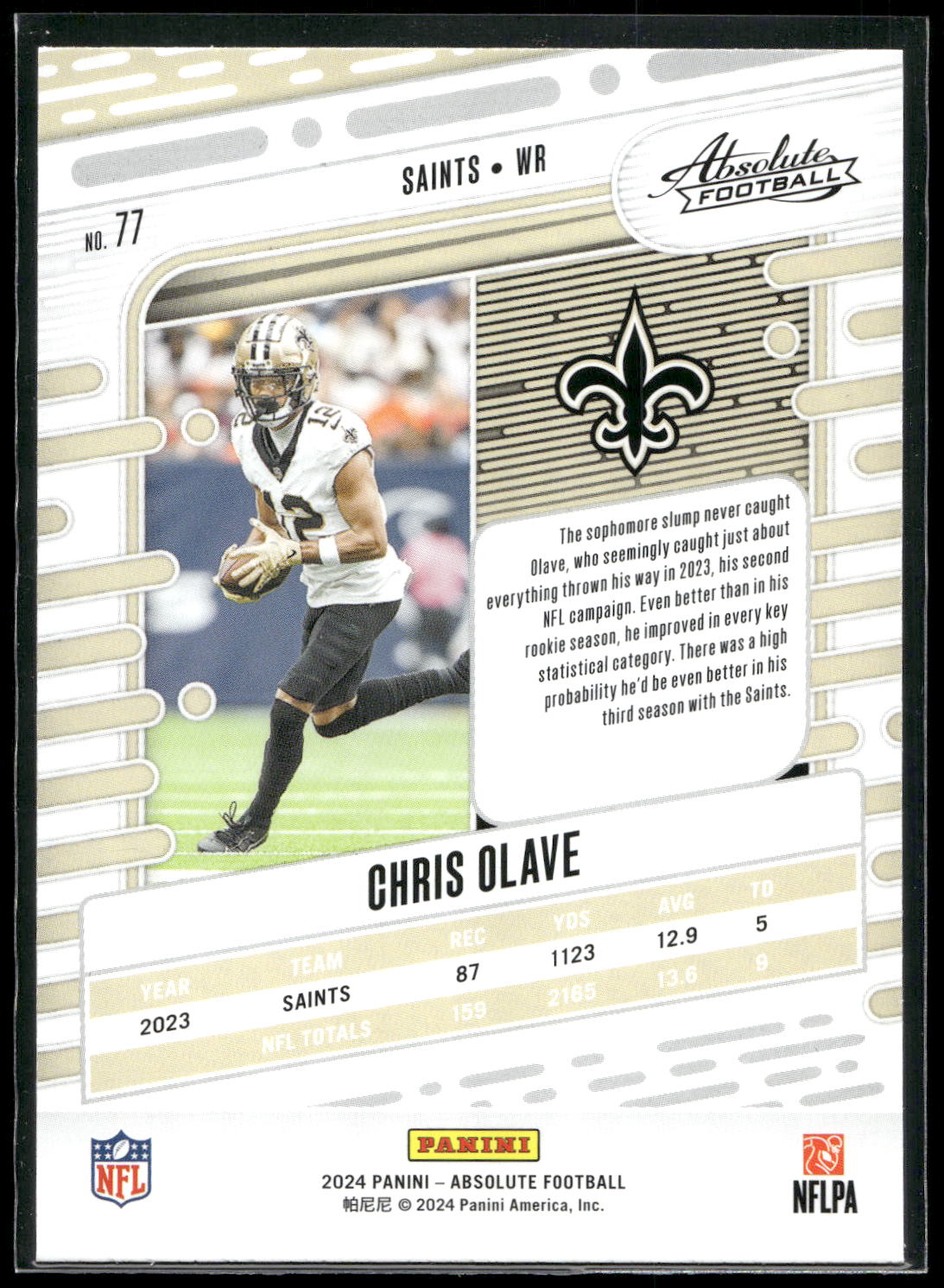 2024 Panini Absolute #77 Chris Olave