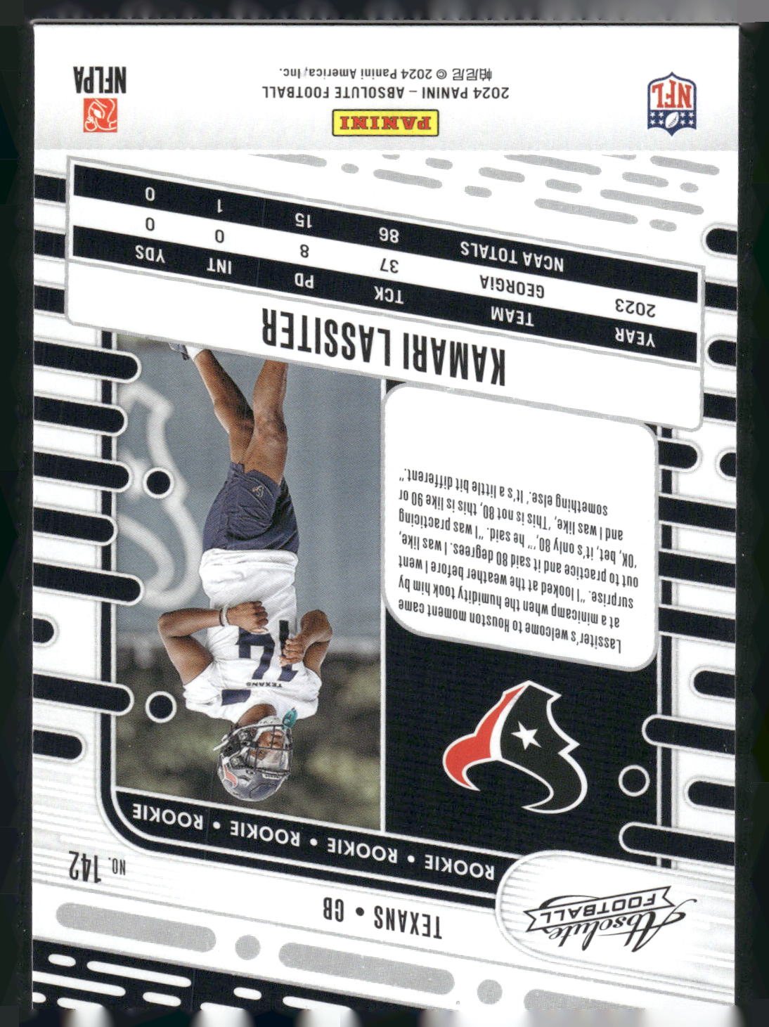 2024 Panini Absolute #142 Kamari Lassiter Retail
