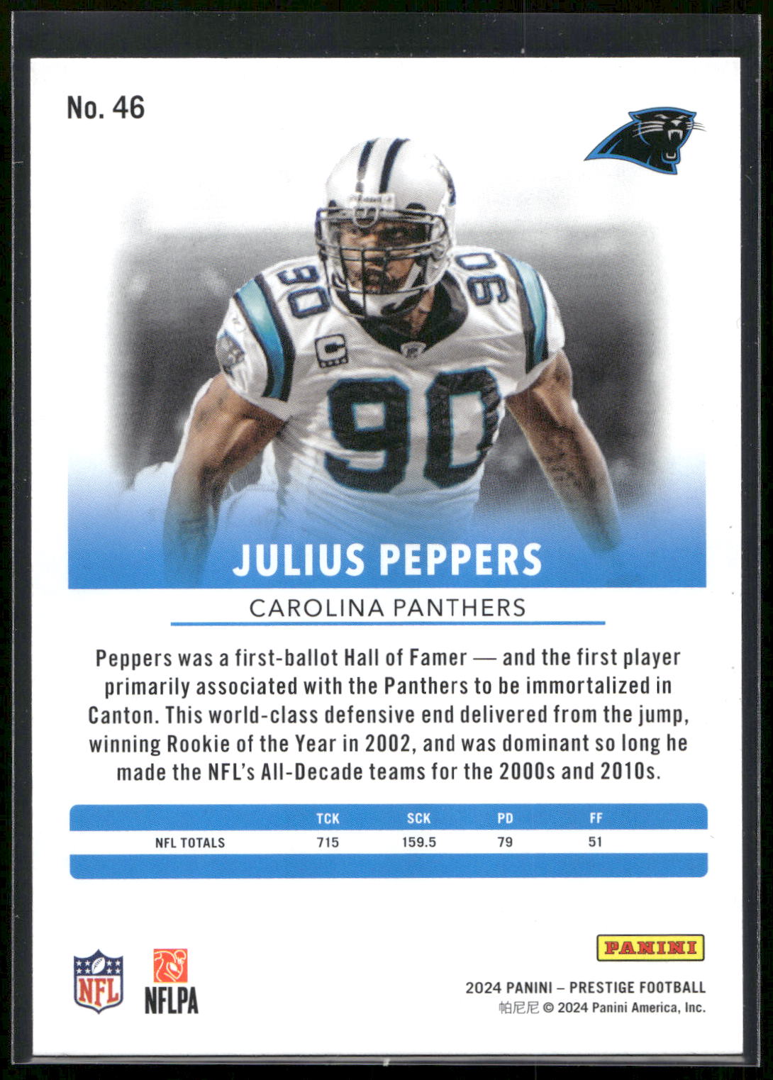 2024 Panini Prestige #46 Julius Peppers