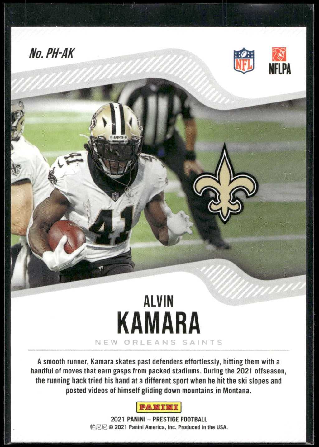 2021 Panini Prestige #PH-AK Alvin Kamara Power House