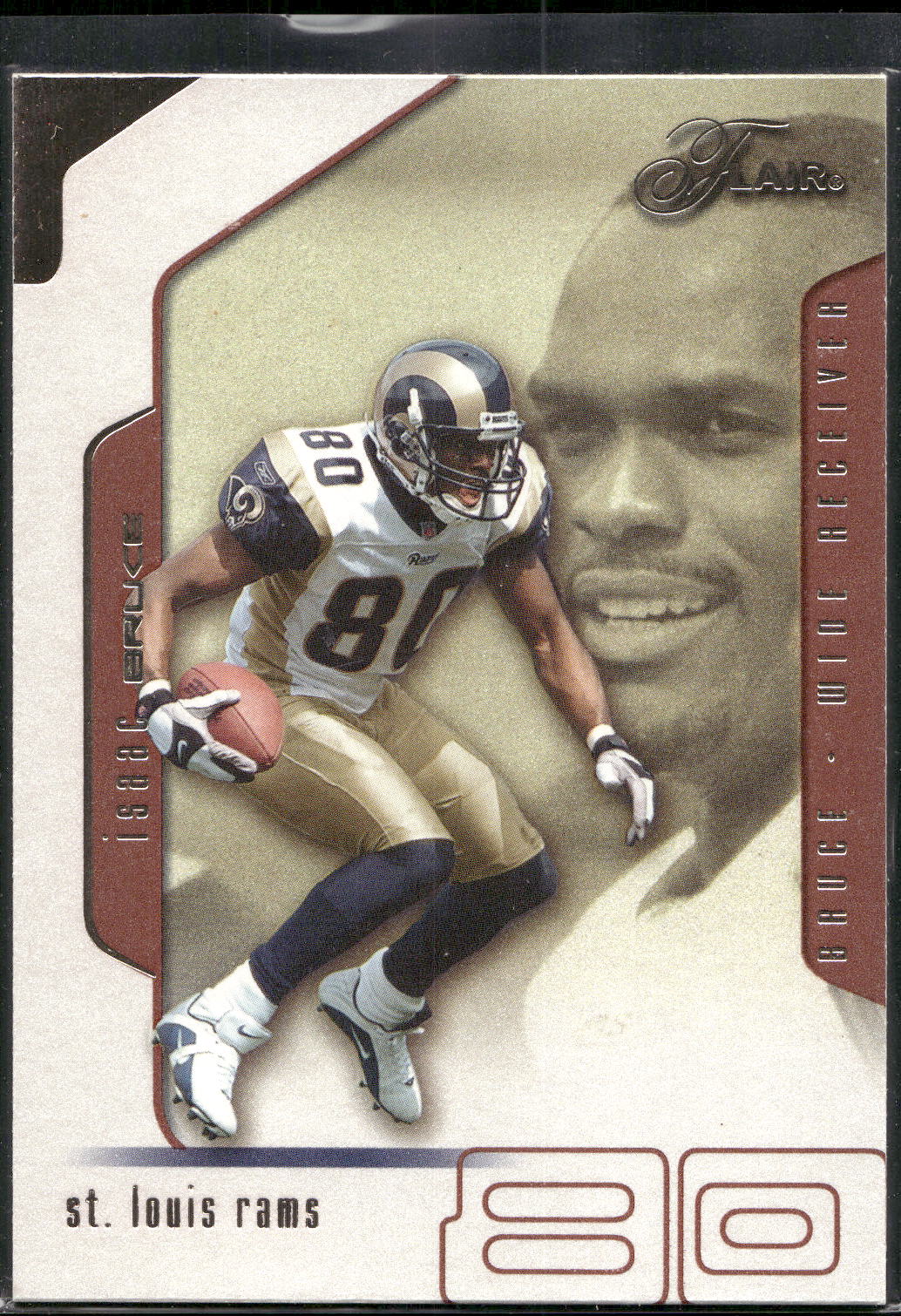 2002 Flair #24 Isaac Bruce
