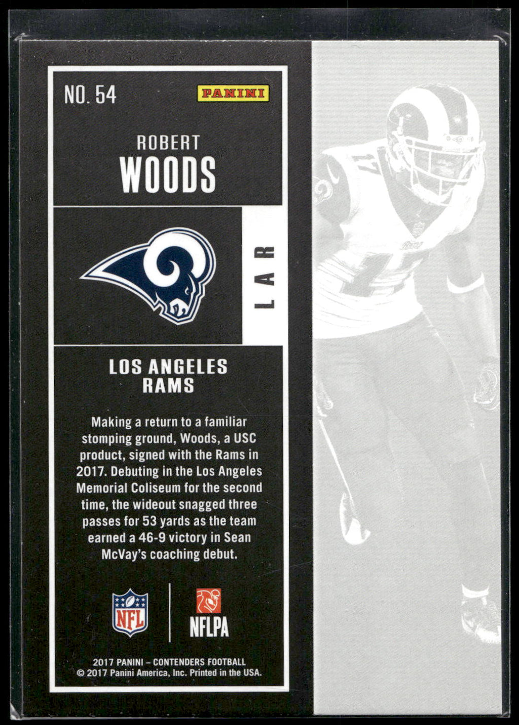 2017 Panini Contenders #54 Robert Woods