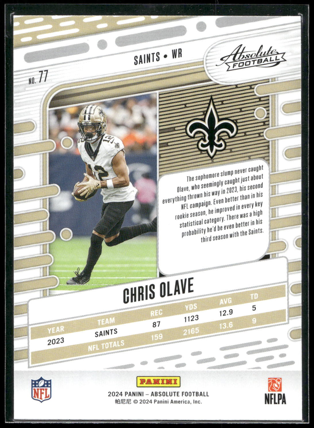 2024 Panini Absolute #77 Chris Olave