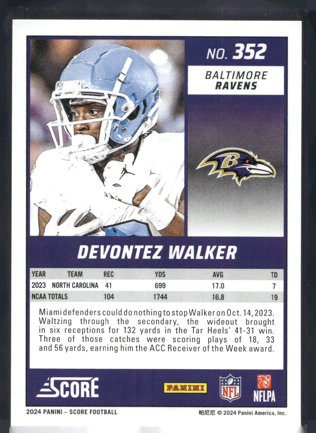 2024 Score #352 Devontez Walker