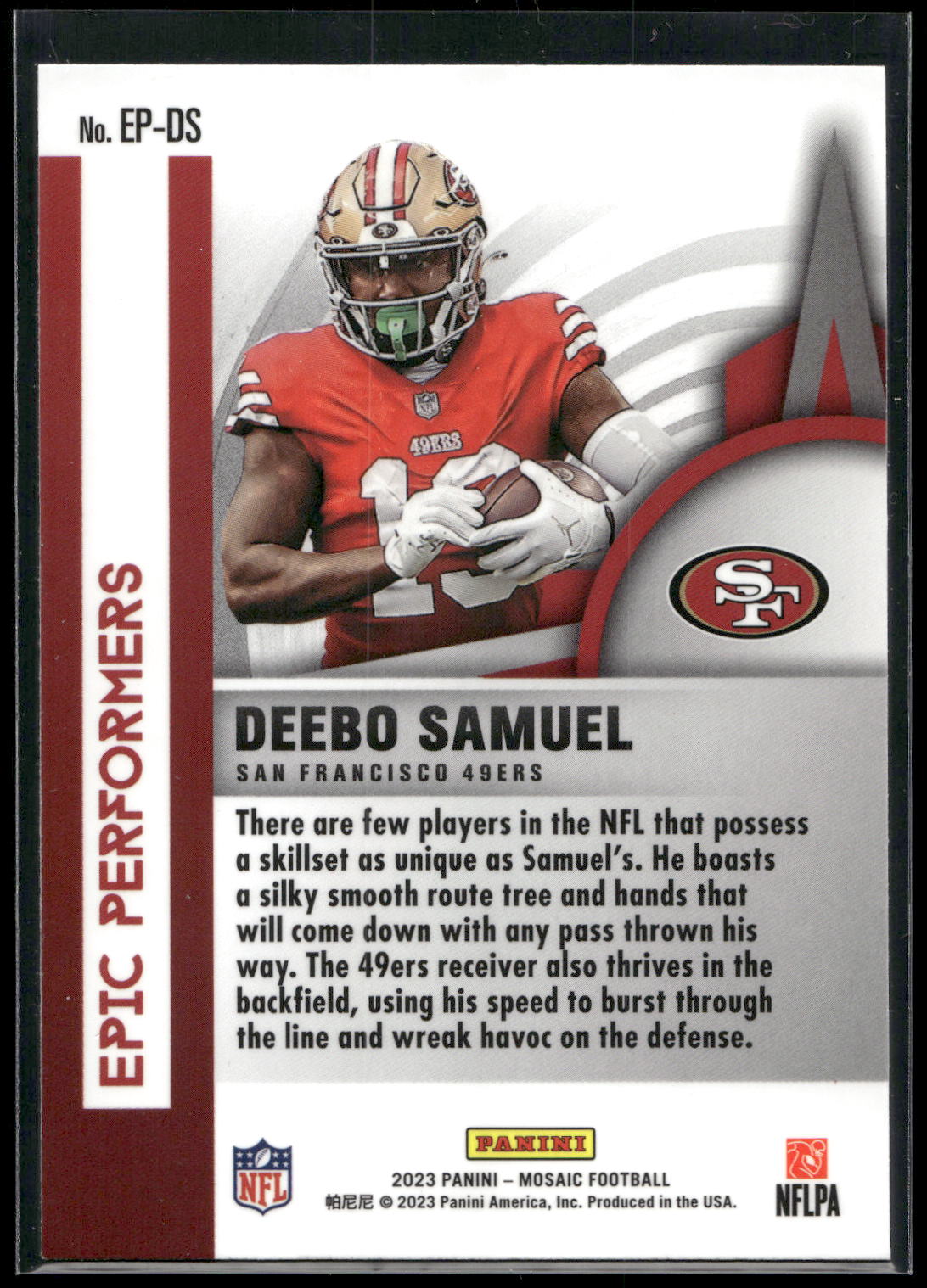 2023 Panini Mosaic #EP-DS Deebo Samuel Epic Performers