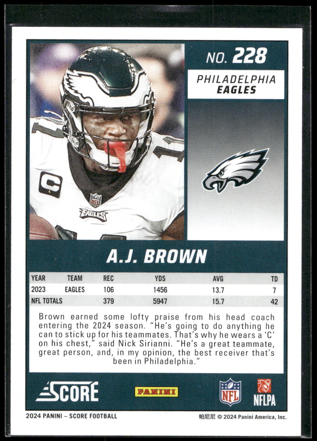 2024 Score #228 A.J. Brown