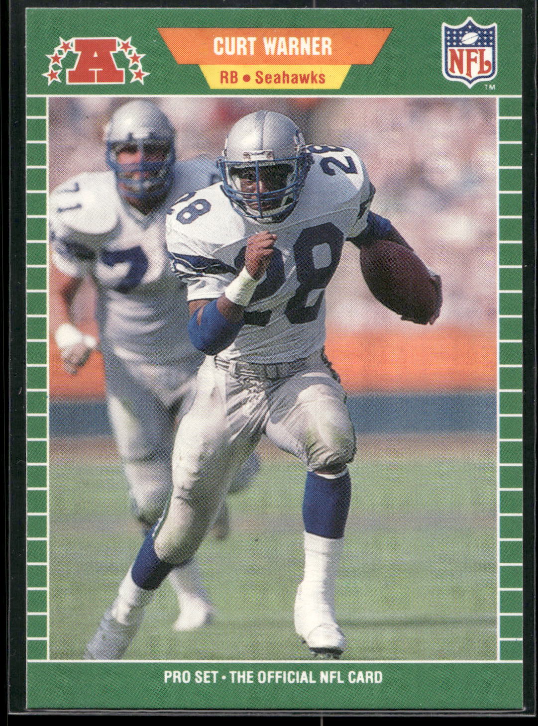 1989 Pro Set #404a Curt Warner
