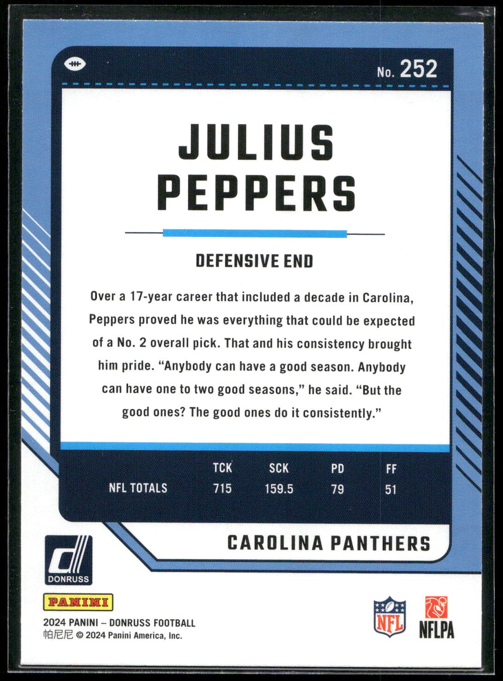 2024 Donruss #252 Julius Peppers