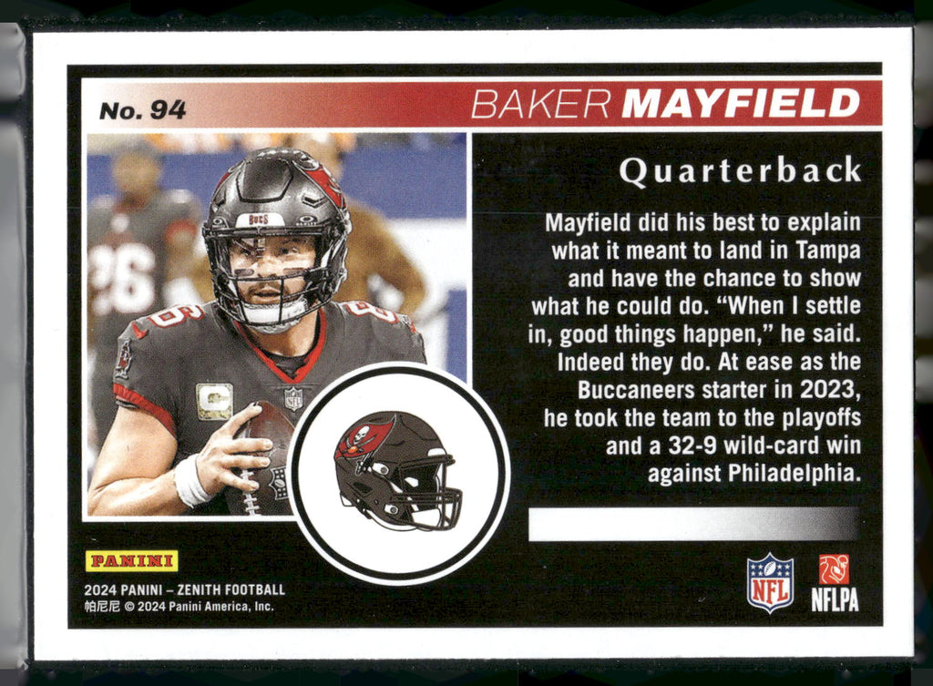 2024 Panini Zenith #94 Baker Mayfield Retail