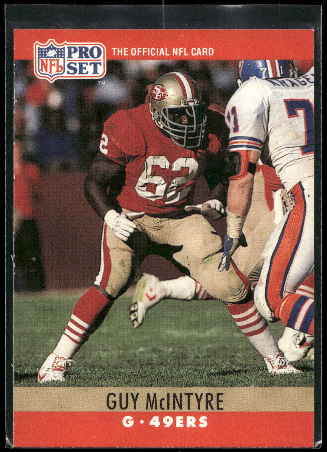 1990 Pro Set #292 Guy McIntyre