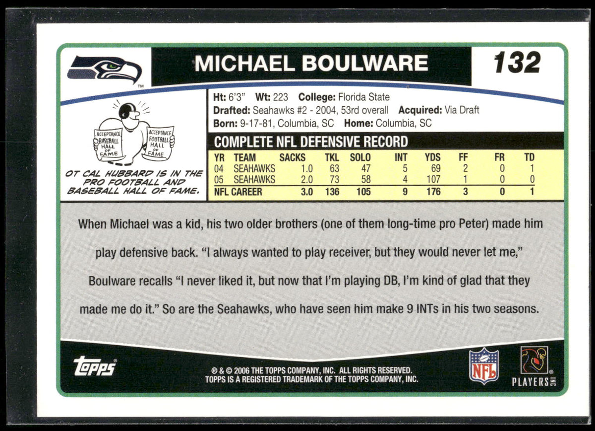2006 Topps #132 Michael Boulware