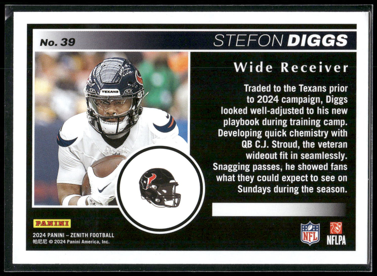 2024 Panini Zenith #39 Stefon Diggs Retail