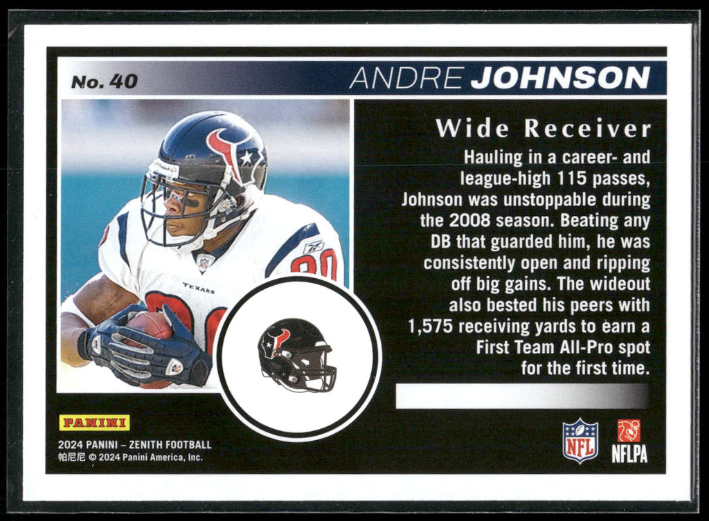 2024 Panini Zenith #40 Andre Johnson Retail