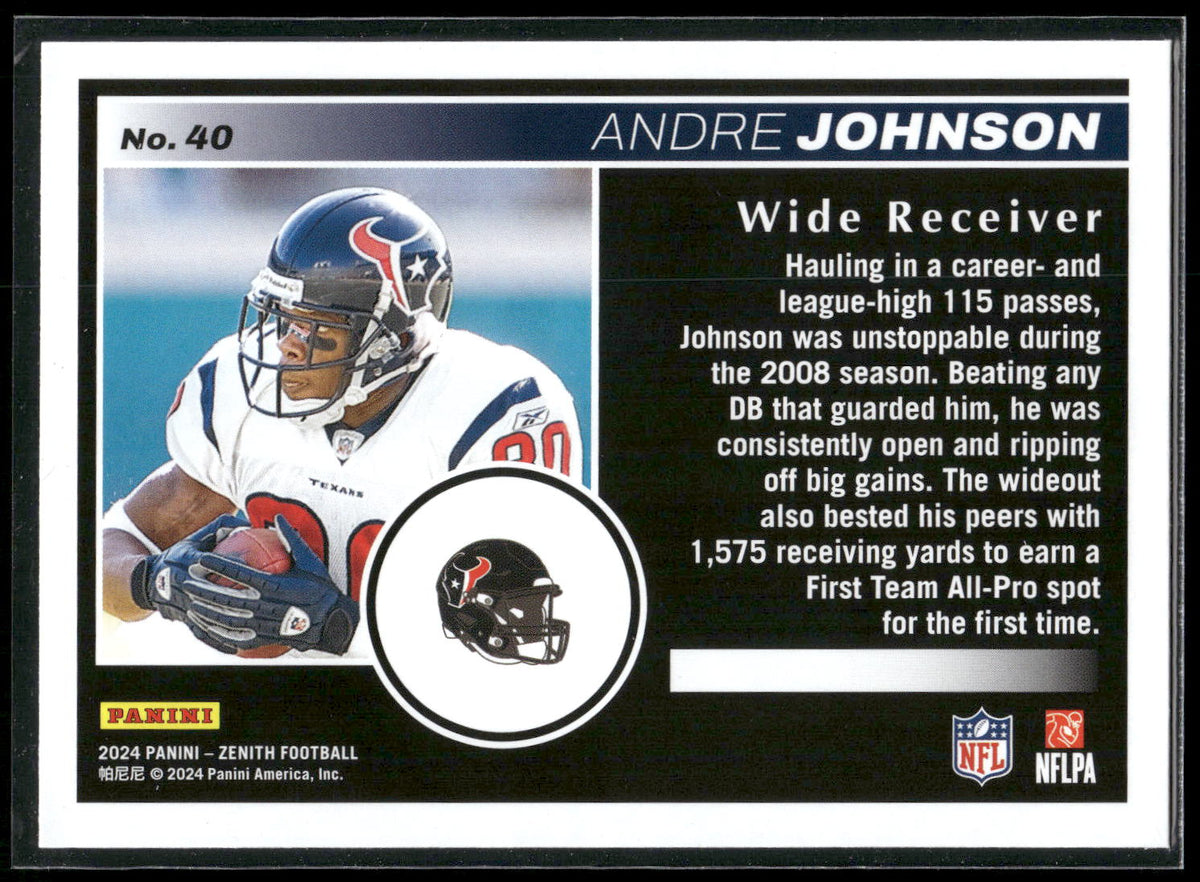 2024 Panini Zenith #40 Andre Johnson Retail