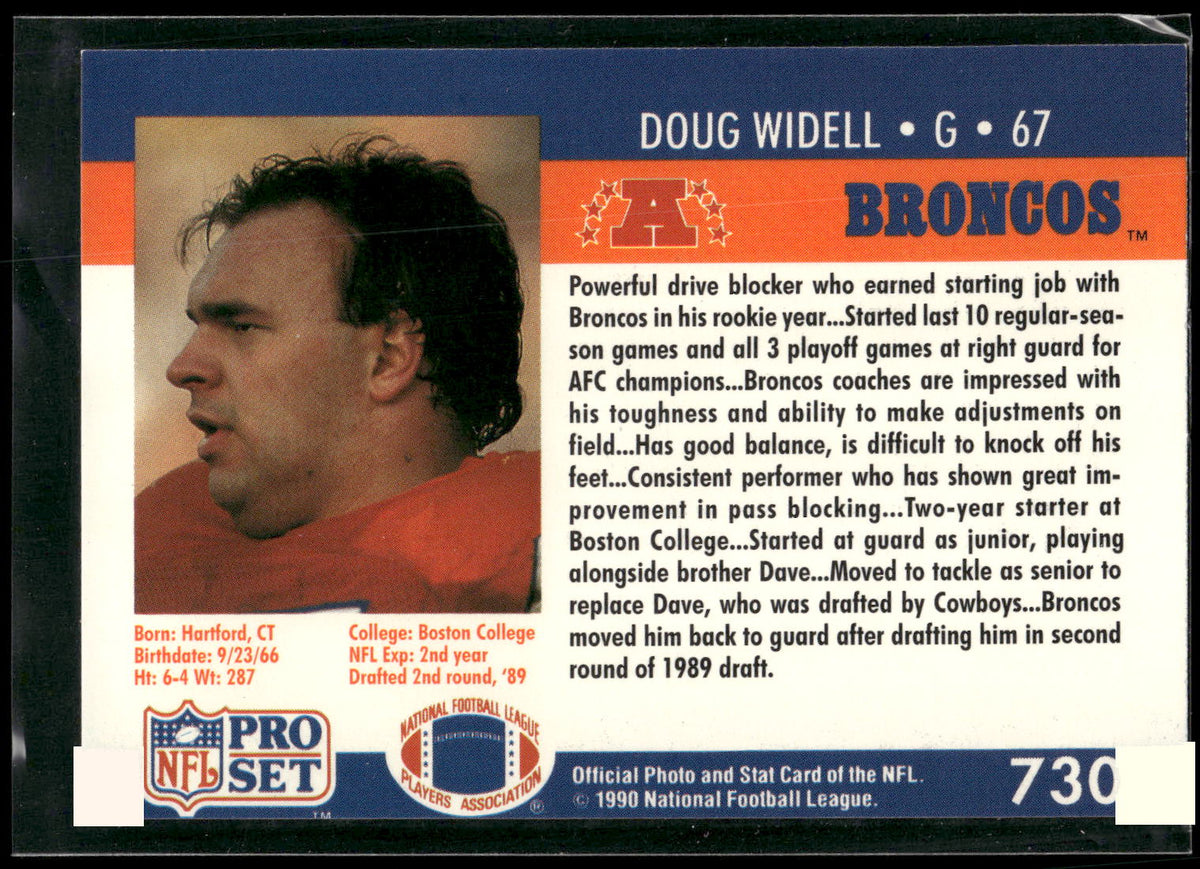 1990 Pro Set #730 Doug Widell
