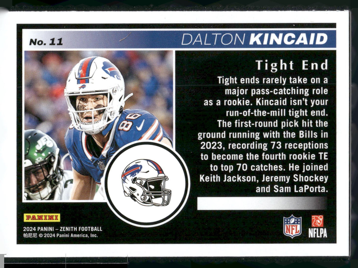 2024 Panini Zenith #11 Dalton Kincaid Retail