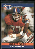 1990 Pro Set #489 Karl Mecklenburg