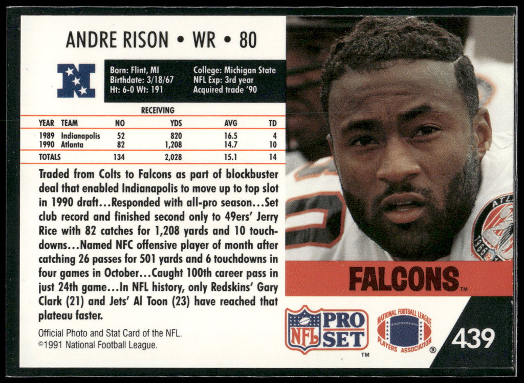 1991 Pro Set #439 Andre Rison